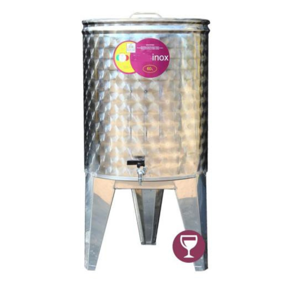 Ezio-inox - Inox bačva 60 L za vino - sa slavinom - 072584