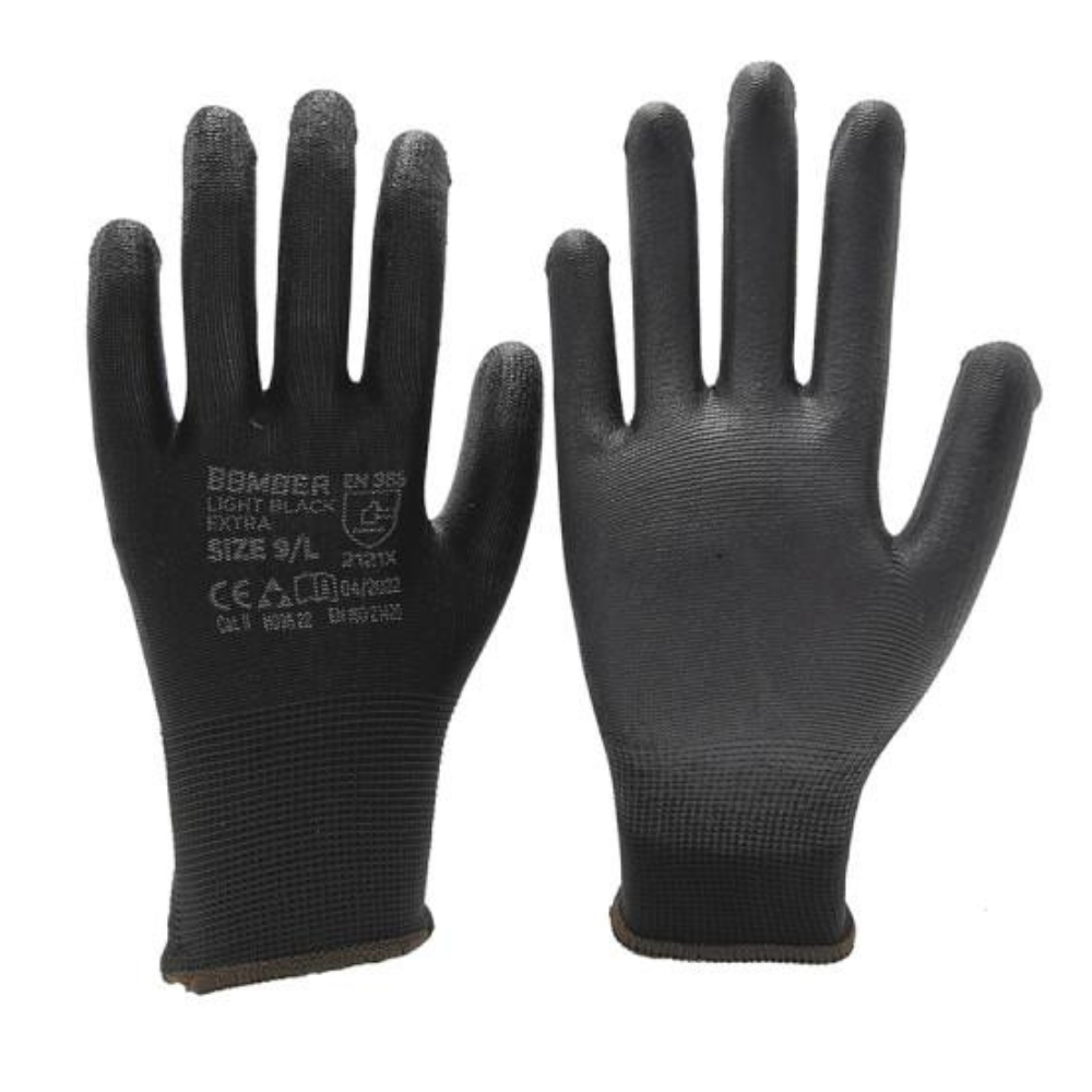 Bomber - Rukavice Light Black 10 extra - 074913