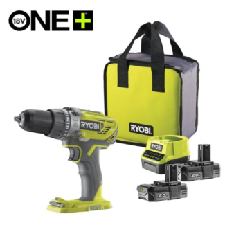 RYOBI - Set – Udarna aku. bušilica sa 2 baterije (2Ah) i punjačem 18V – R18PD3-220S - 5133003342