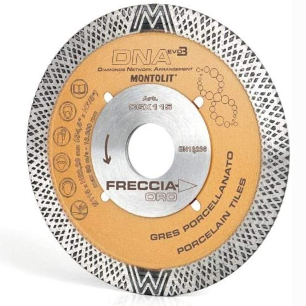 Montolit - Dijamantska ploča CGX 115 DNA EVO3 , Ø115mm x 22.23mm/porcelan,granit , keramika - 02MOT0044