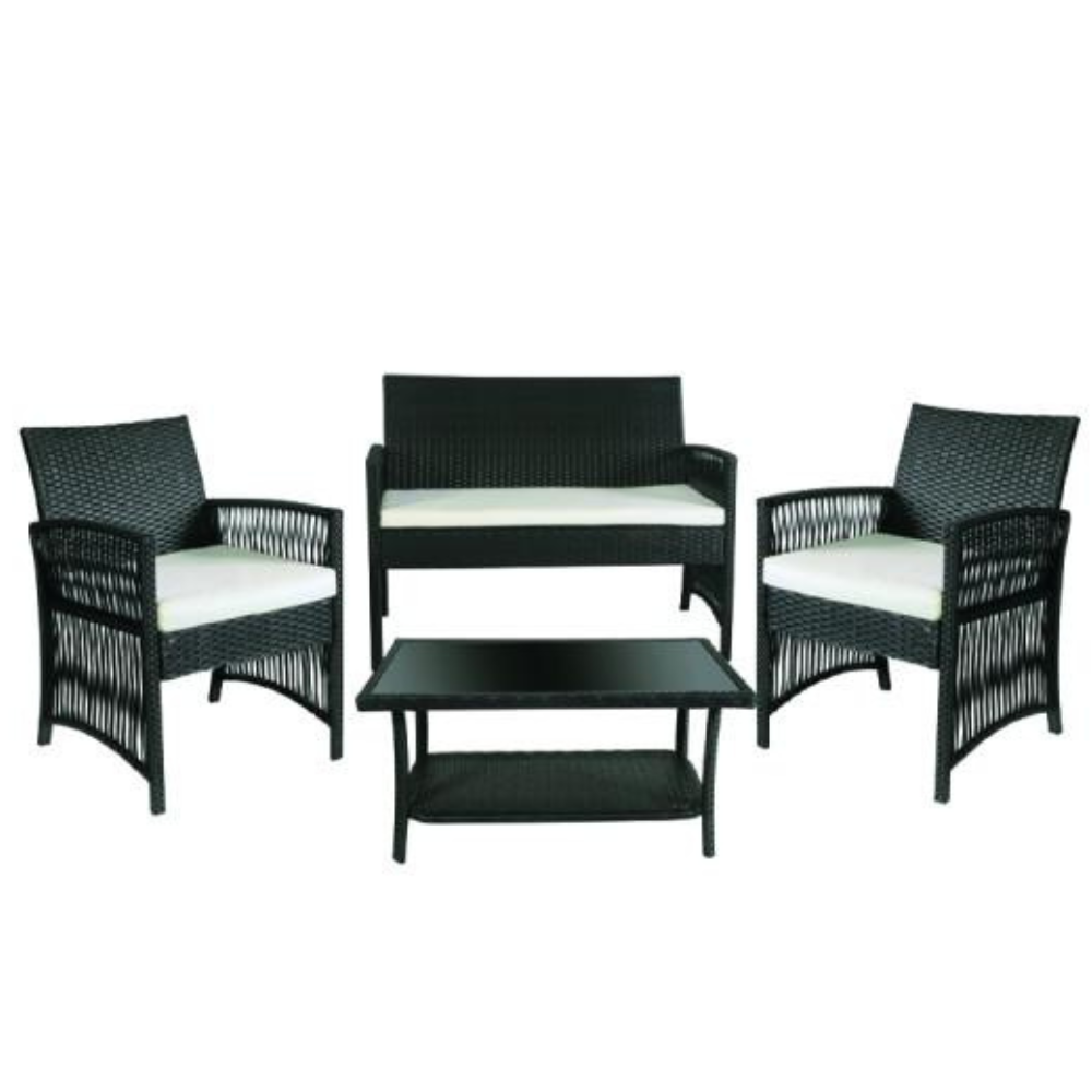 Green bay - Baštenska garnitura, Malaga, crna - 055844