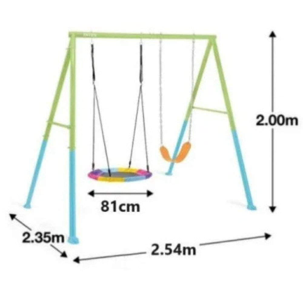 INTEX - Dečija metalna ljuljaška dva sedišta - 086495