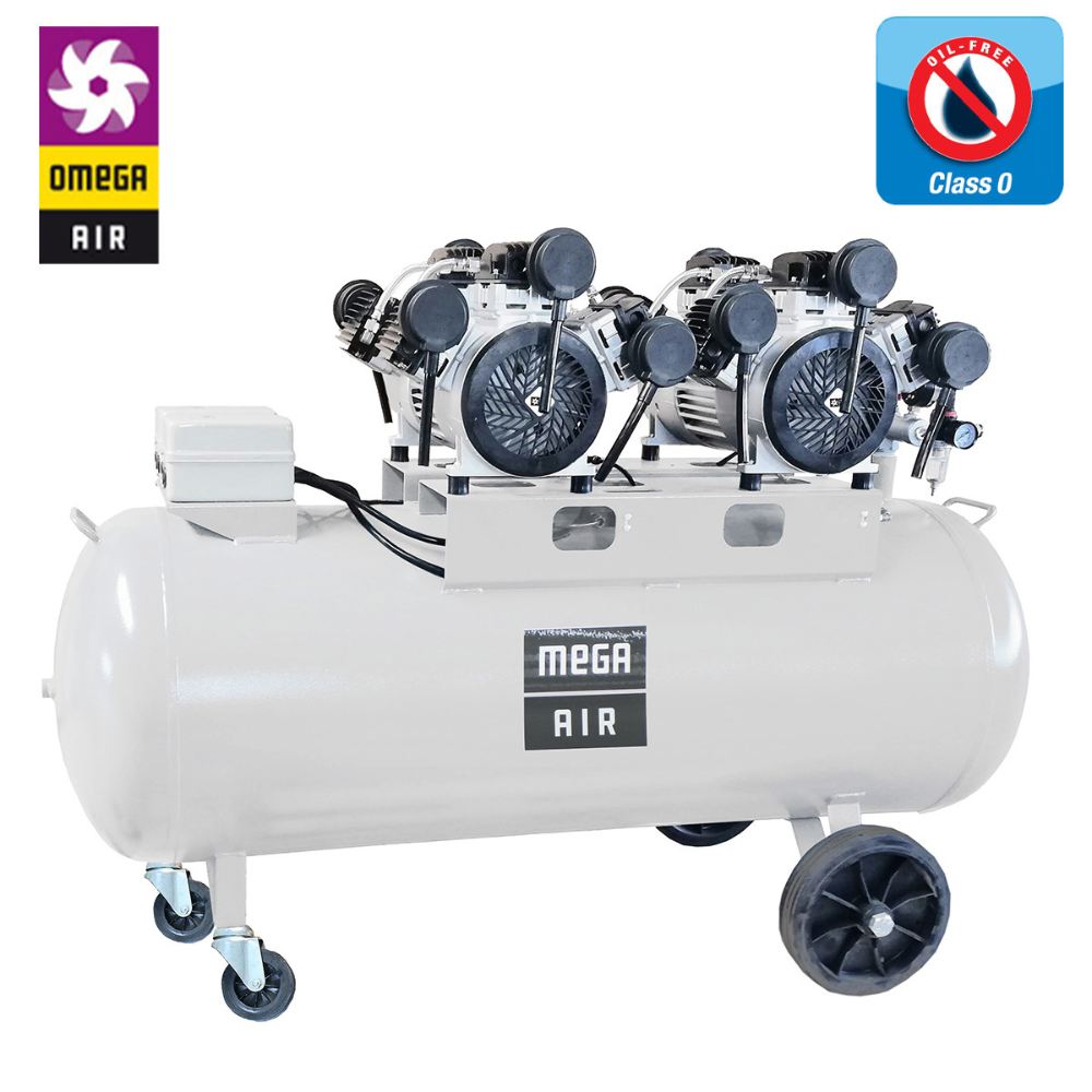 Omega Air - Bezuljni tihi klipni kompresor XS 5/270, 5 kW / 270l - 10241010005