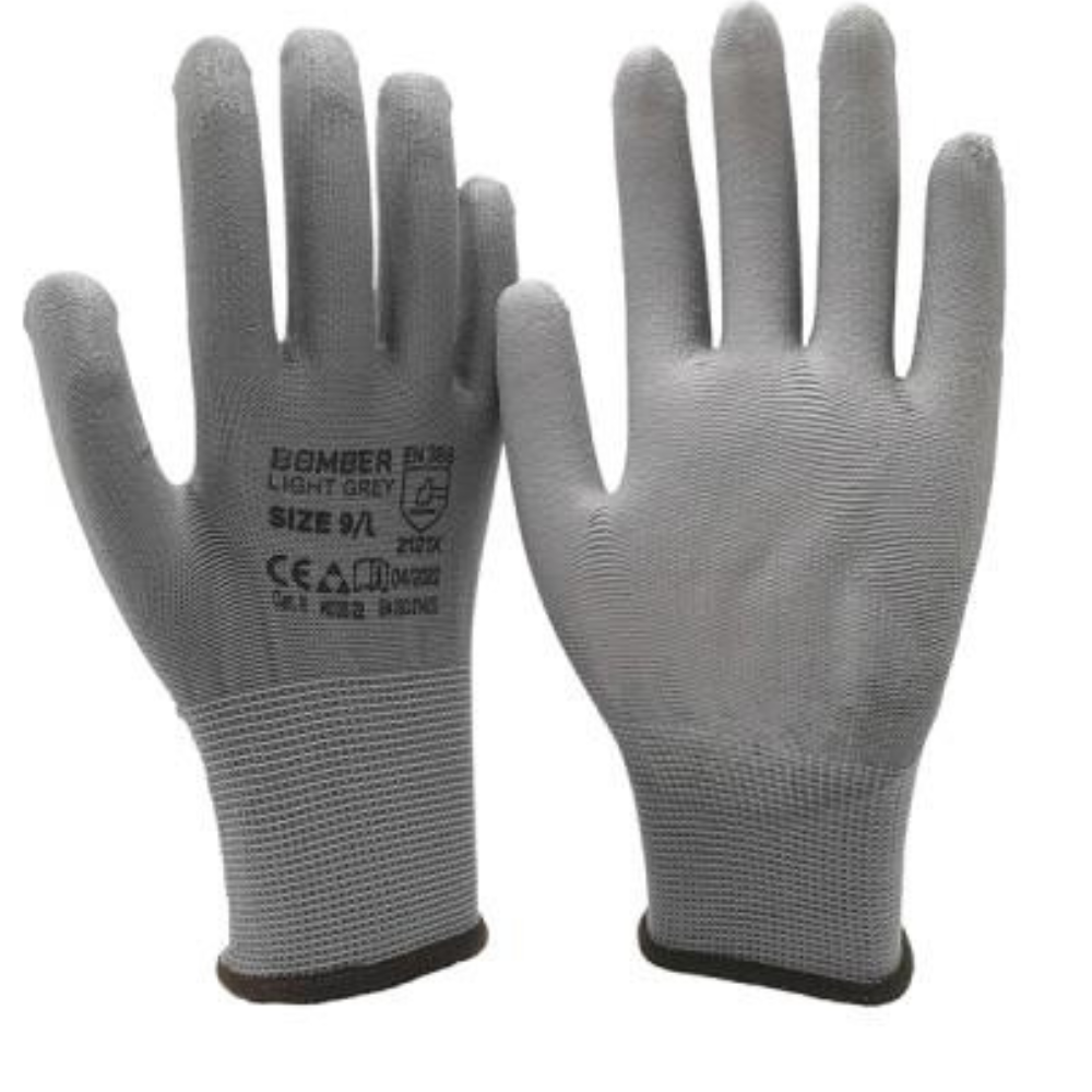 Bomber - Rukavice Bomber Light Grey 10 - 074899