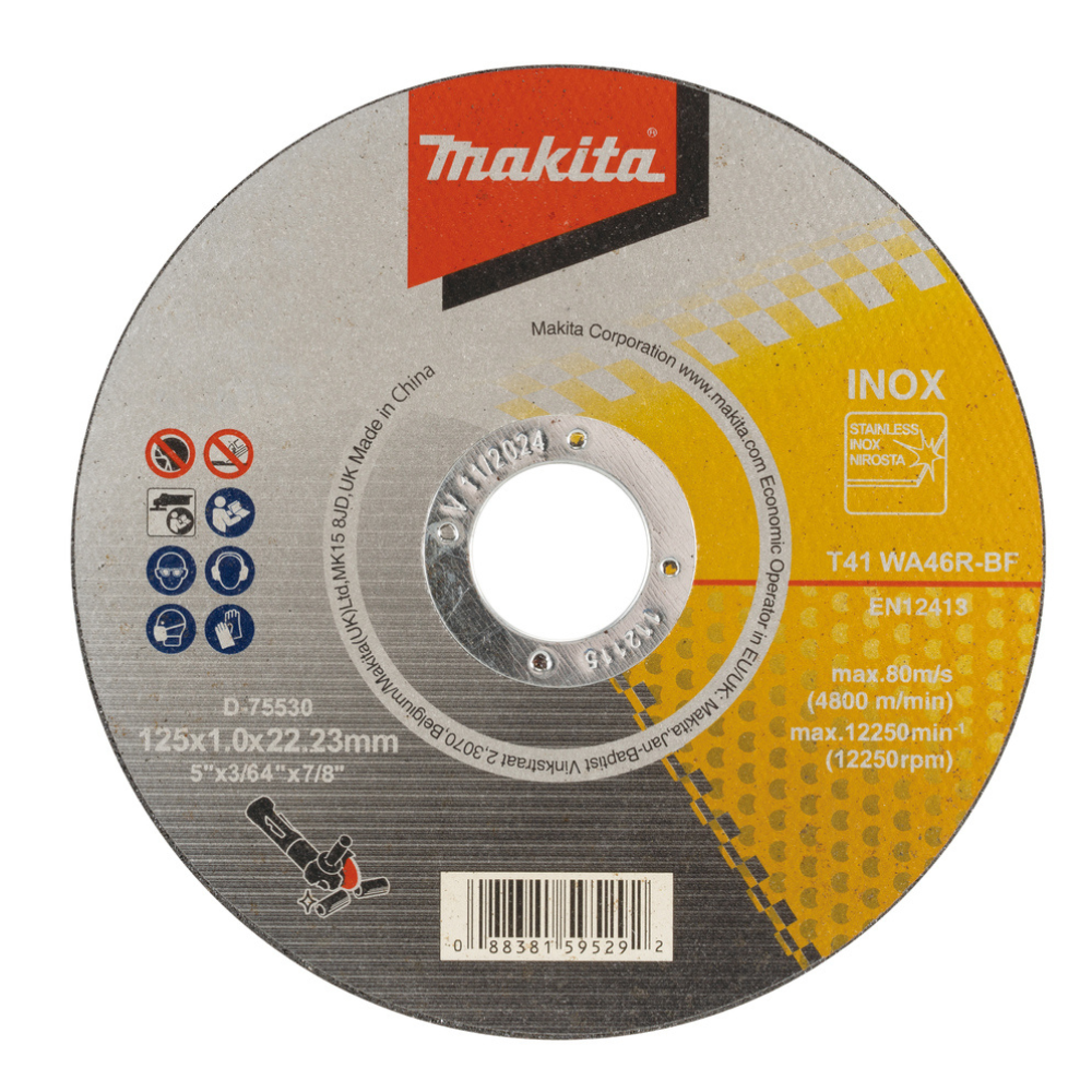 Makita - Tanka rezna ploča za INOX - D-75530