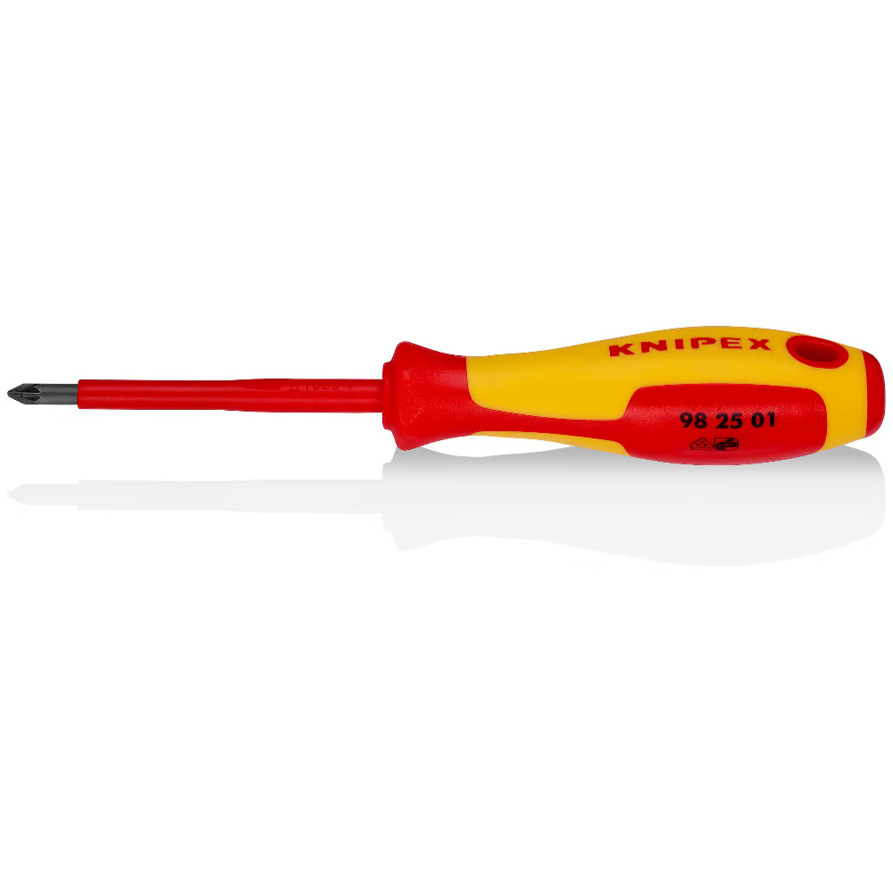 Knipex - Odvijač krstasti PZ1, 1000V, VDE izolovan - 98 25 01