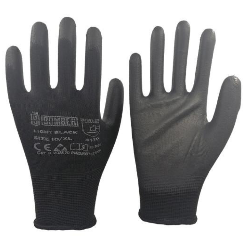 Bomber - Rukavice, Light Black, 10 - 066732