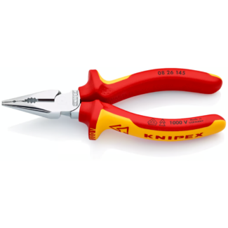 Knipex - Špicasta kombinovana klešta izolovana 1000V VDE hromirana 145mm - 08 26 145 T BK