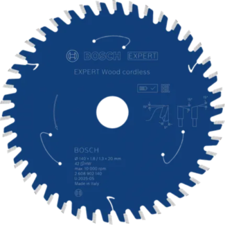Bosch - EXPERT List kružne testere za drvo za akumulatorske alate 140x20x1.8/1.3x42T - 2608902140