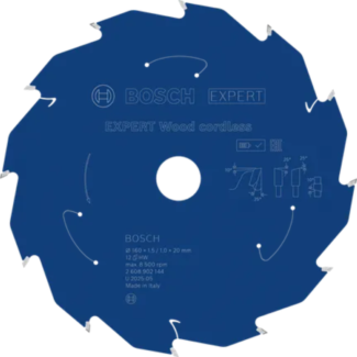 Bosch - EXPERT List kružne testere za drvo za akumulatorske alate 160x20x1.5/1x12T - 2608902144