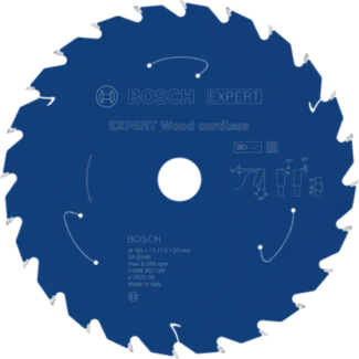 Bosch - EXPERT List kružne testere za drvo za akumulatorske alate 165x20x1.5/1x24T - 2608902149