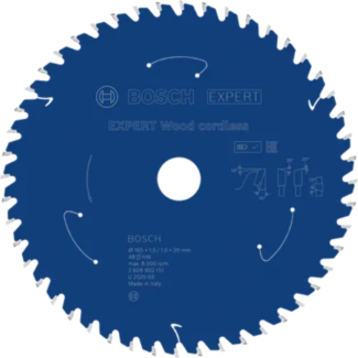 Bosch - EXPERT List kružne testere za drvo za akumulatorske alate 165x20x1.5/1x48T - 2608902151