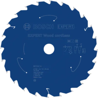 Bosch - EXPERT List kružne testere za drvo za akumulatorske alate 184x20x1.6/1x24T - 2608902152
