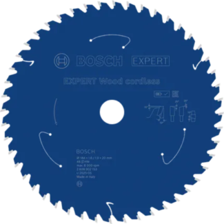 Bosch - EXPERT List kružne testere za drvo za akumulatorske alate 184x20x1.6/1x48T - 2608902153