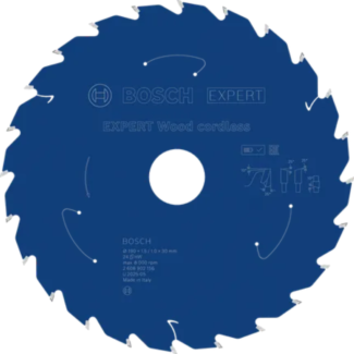Bosch - EXPERT List kružne testere za drvo za akumulatorske alate 190x30x1.5/1x24T - 2608902156