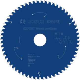 Bosch - EXPERT List kružne testere za drvo za akumulatorske alate 190x30x1.5/1x60T - 2608902158