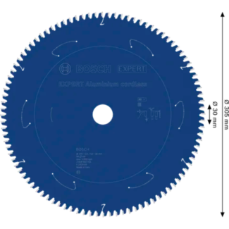 Bosch - EXPERT List kružne testere za aluminijum za akumulatorske alate 305x30x2.4/1.8x96T - 2608902192