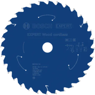 Bosch - EXPERT List kružne testere za drvo za akumulatorske alate 185x20x1.8/1.2x32T - 2608902234