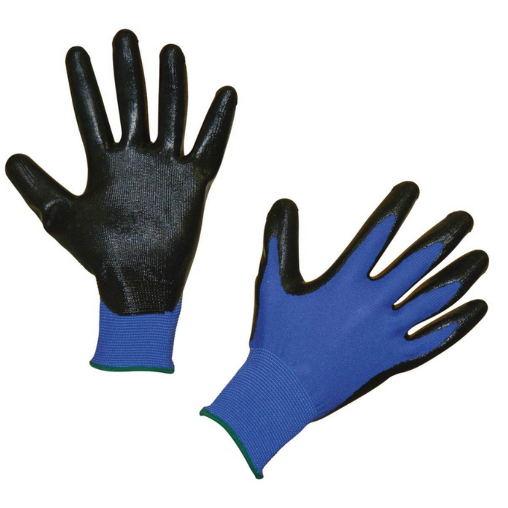 3e - Rukavice od finog pletiva Nytec, plavo-crne, vel. 10 - 297434-3E