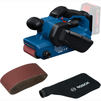 Bosch - Aku Tračna brusilica PRO GBS18V-75, uključujući brusnu traku sa rešetkama od 80 mm, kesu za prašinu - 06012c2000