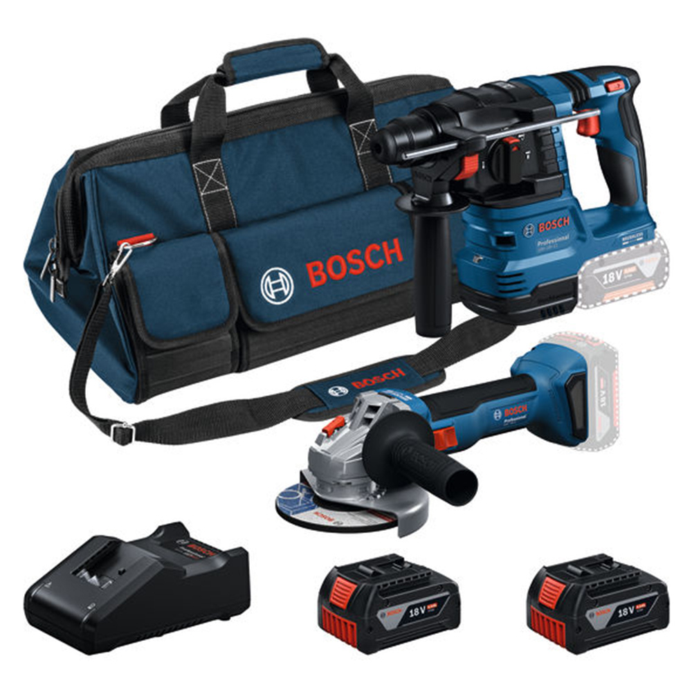 Bosch - Aku set alata GBH 18V-22 bušilica + GWS 18V-8 ugaona brusilica - 0615V0003C