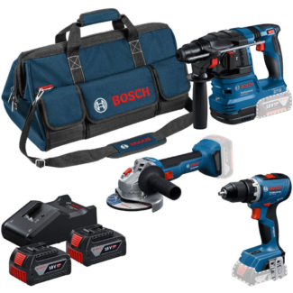 Bosch - Akumulatorski set Bosch GSR 18V-65 + GBH 18V-22 + GWS 18V-8 + 2 x GBA 18V 4,0Ah + torba - 0615A50094