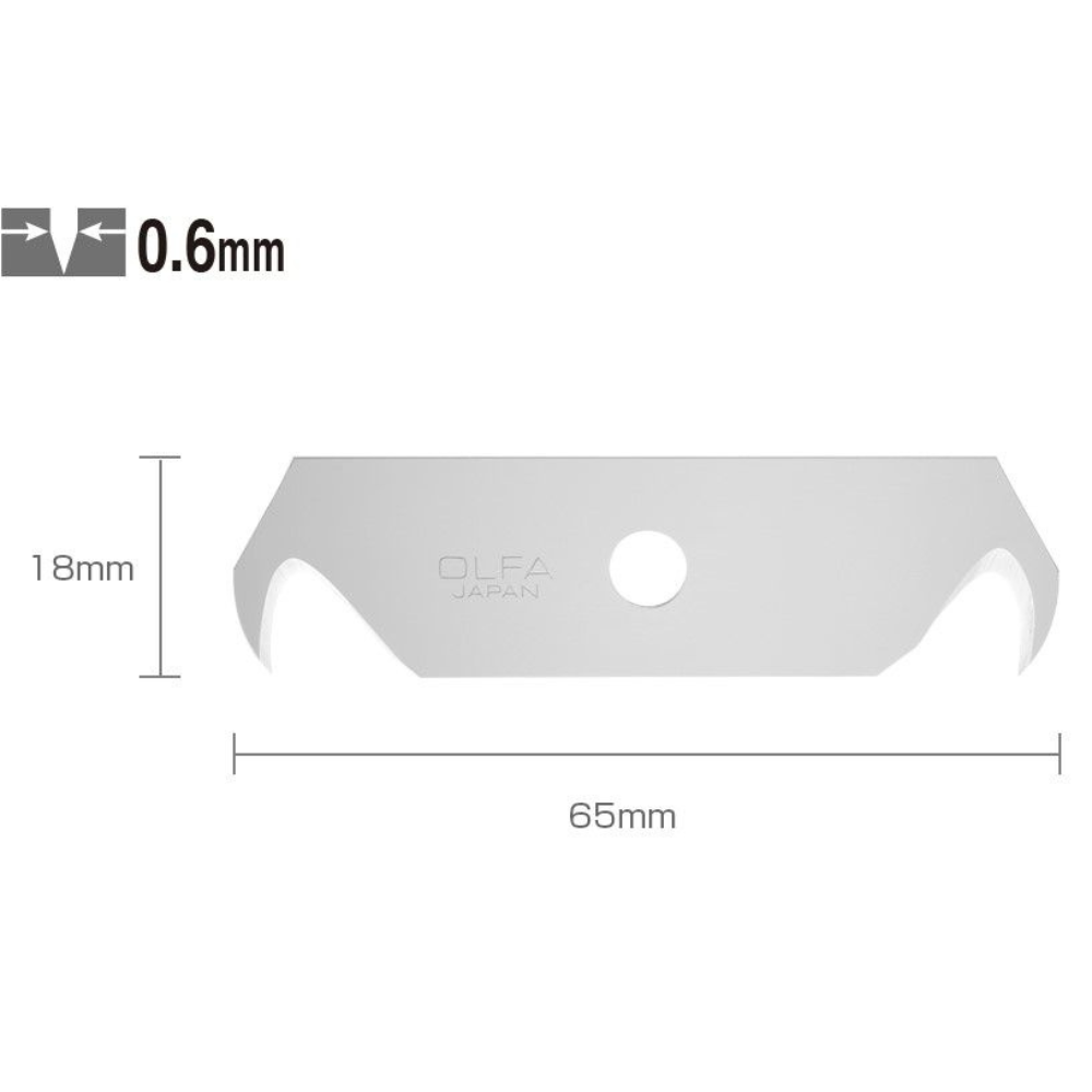 Olfa - Nožići za skalpele 18mm, pakovanje od 5 komada - HOB-2/5