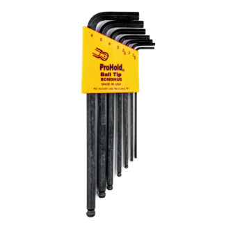 Bondhus - Set dugih imbus ključeva sa kugličnom glavom ProHold HEX 1,5 - 6,0, 7 komada - 74992