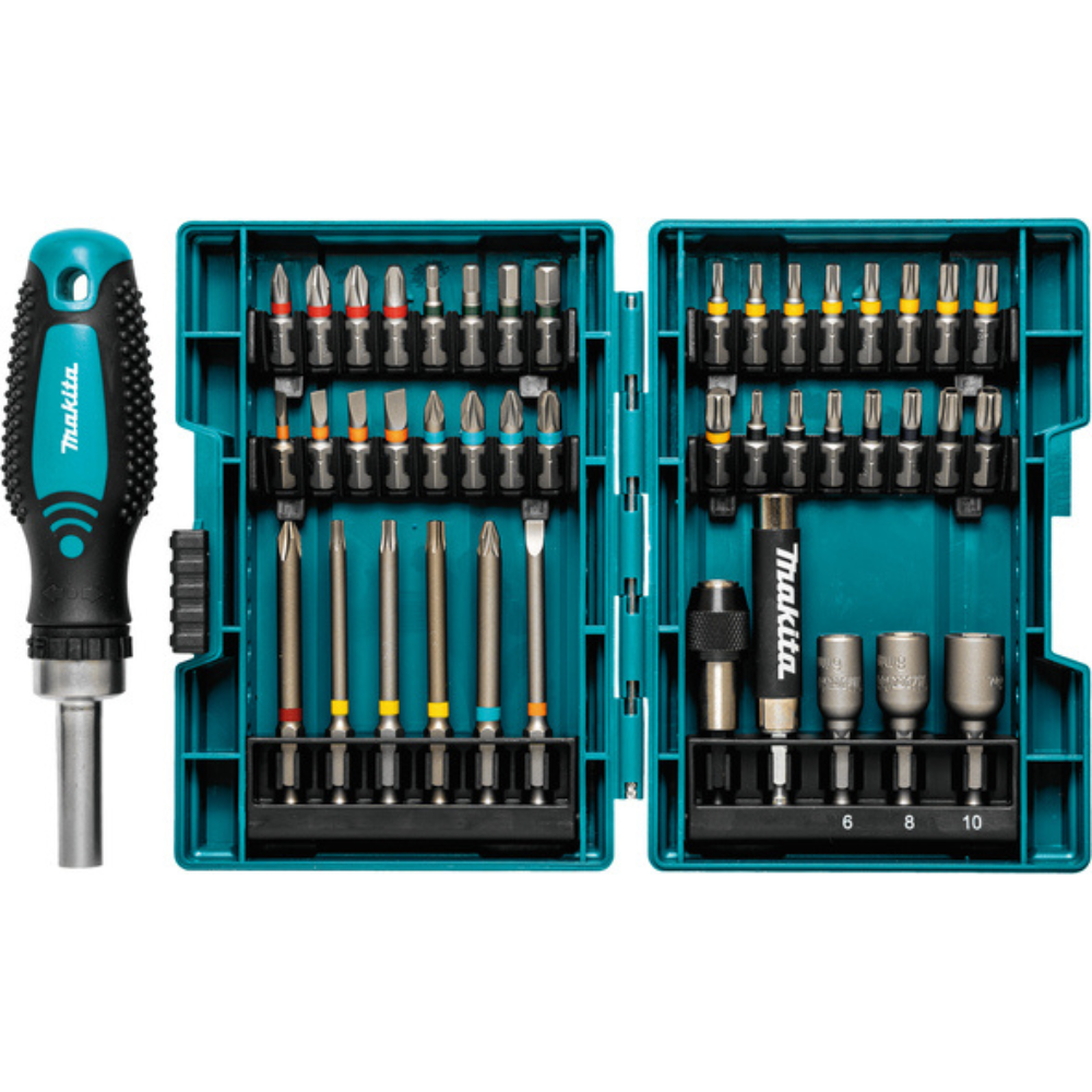 Makita - 43-delni set bitova sa račnom - E-25096