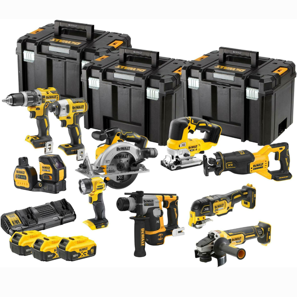 DeWalt - Aku set mašina, 18V XR, 10 delova, TSTAK koferi - DCK1012P4T