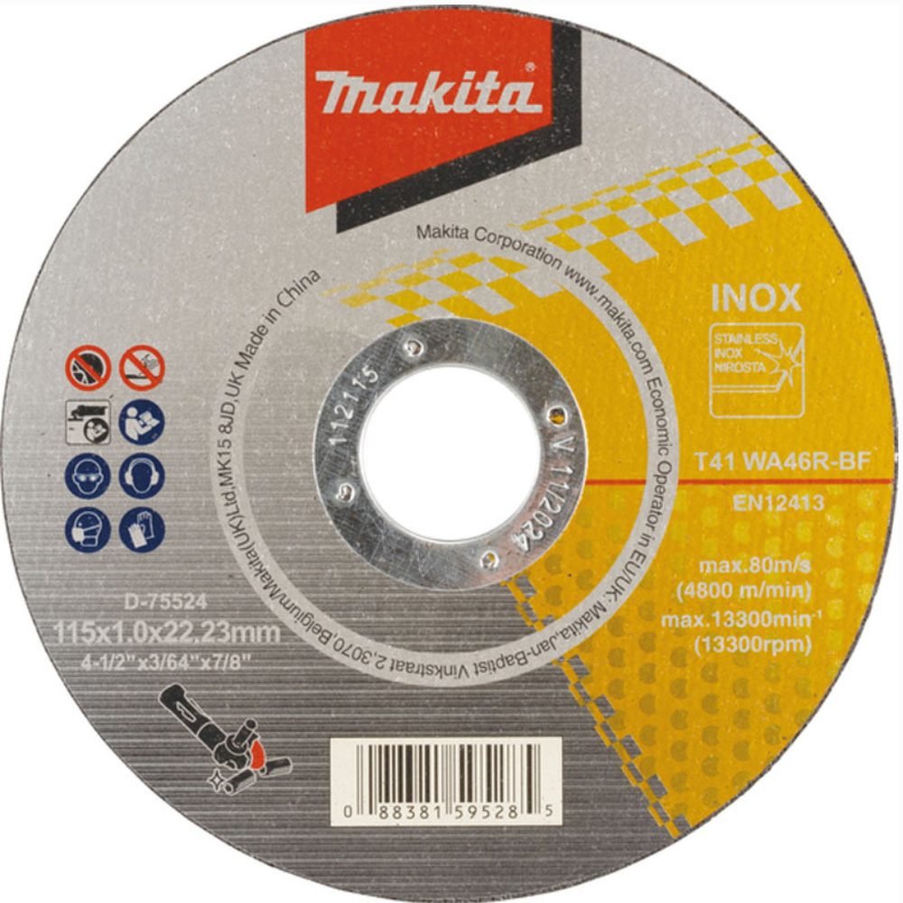 Makita - Tanka rezna ploča za INOX - D-75524