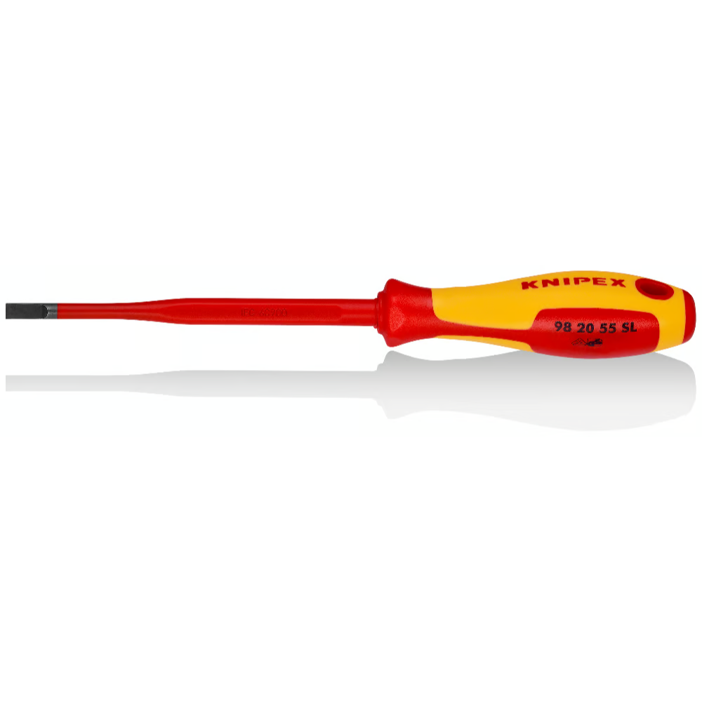 Knipex - Izolovan Slim odvijač ravan 5,5mm 1000V VDE - 98 20 55 SL