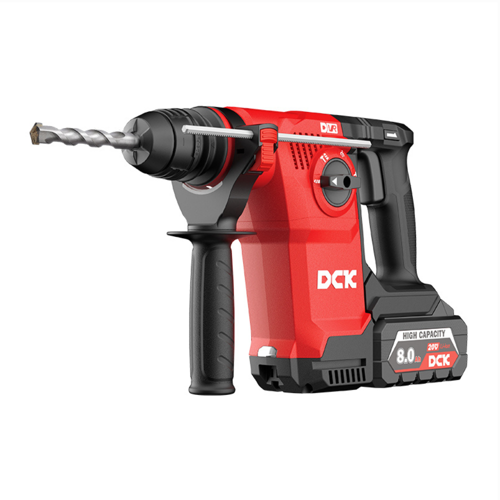 DCK - Aku bušilica za beton, SDS-Plus, sa 2x6.0Ah baterije i punjačem, 20V - KRH20V-26H2K