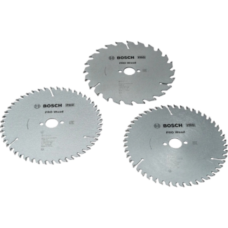 Bosch - Set listova za kružnu testeru PRO Wood 165 mm, 3 komada - 2608644730