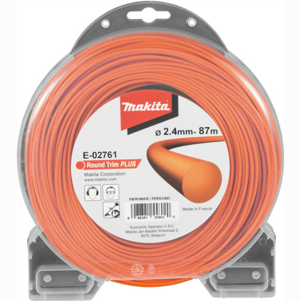 Makita - Okrugli trim najlon za košenje narandžasti 2,4mm/87m - E-02761