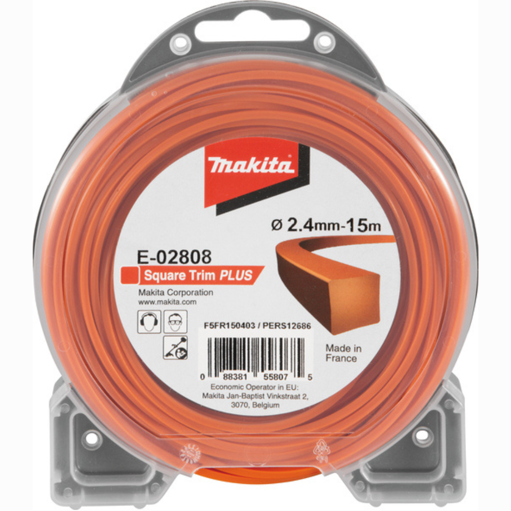 Makita - Okrugli trim najlon za košenje narandžasti 2,4mm/15m - E-02808
