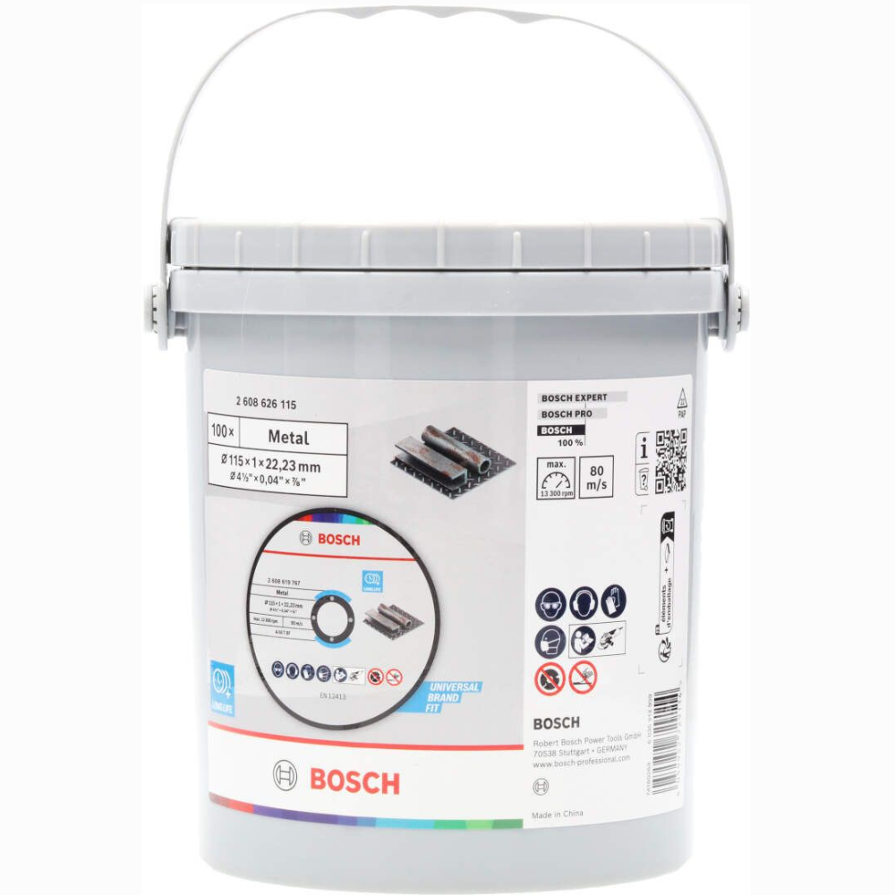 Bosch - 100 Reznih ploča ravna Standard for Metal A 60 T BF, 125x22,23x1,0mm - 2608626116
