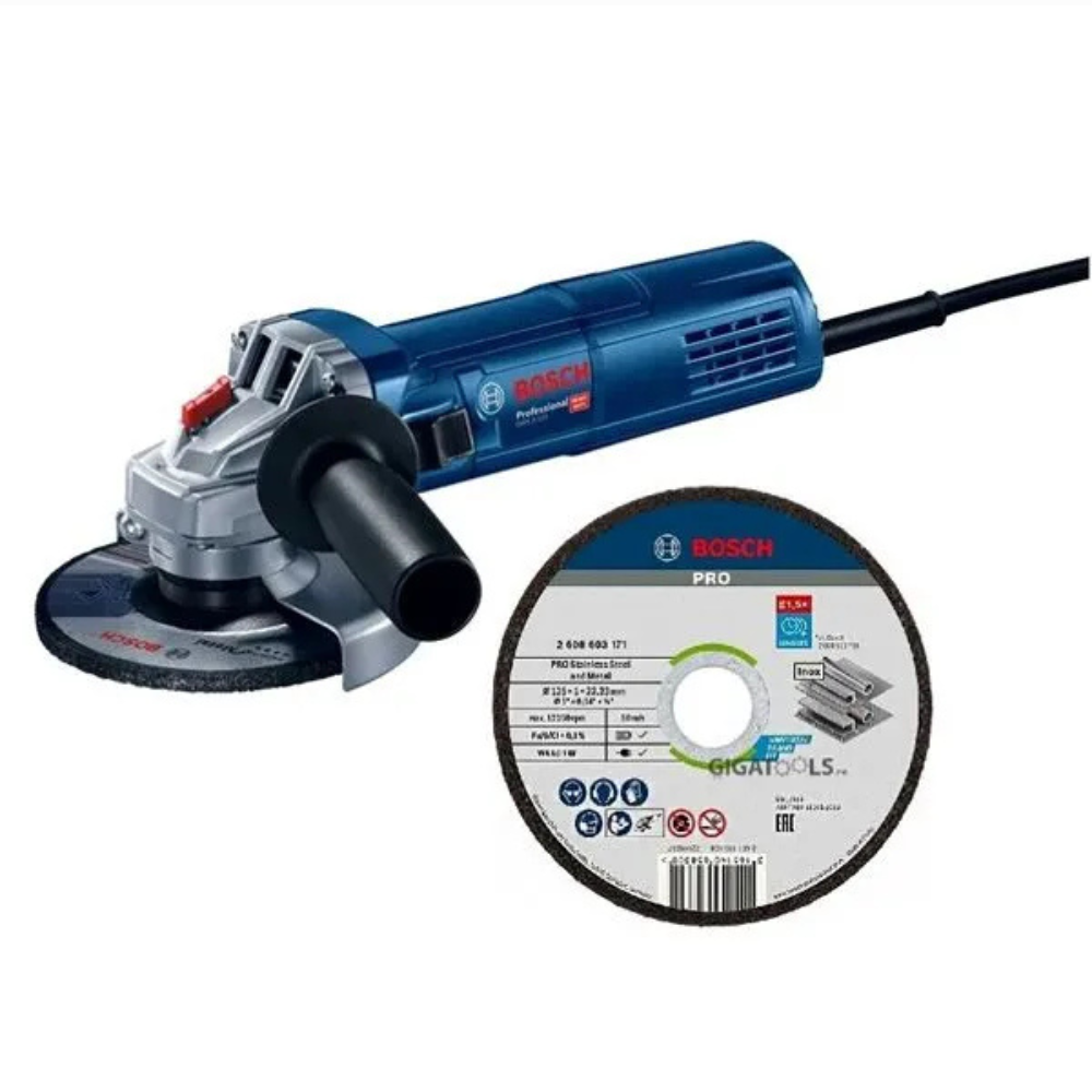 Bosch - Set Brusilica GWS 9-125 +Rezna ploča 125×1 mm inox 400kom - 061599767T
