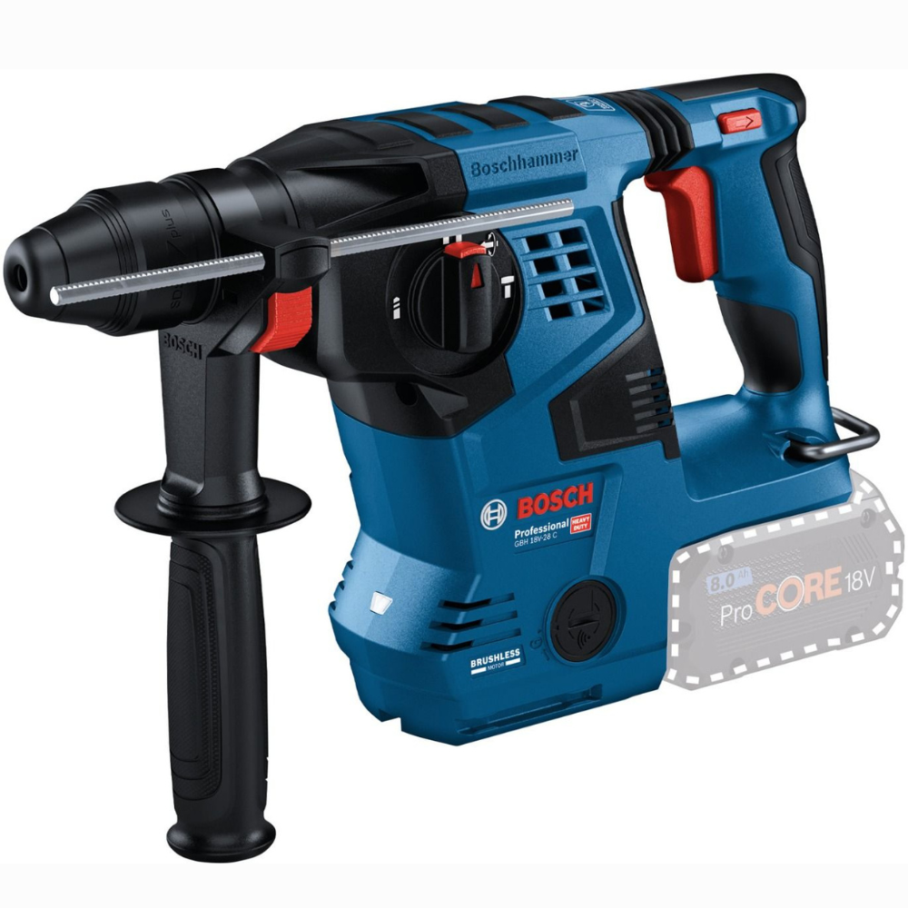 Bosch - Aku elektro-pneumatski čekić / bušilica GBH 18V-28 C, Solo - 0611920000