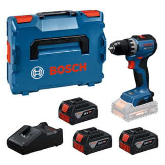 Bosch - Akumulatorska bušilica-odvijač GSR18V-52, sa 3× 18V 5.0Ah baterije i punjačem GAL18V-40, L-BOXX kofer - 06019S0027