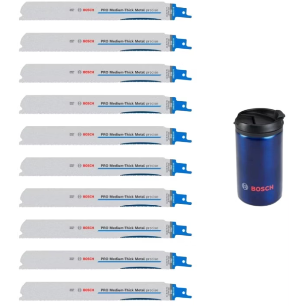 Bosch - PRO set listova za recipročnu testeru, 10 kom + izotermska šolja - 0615997675