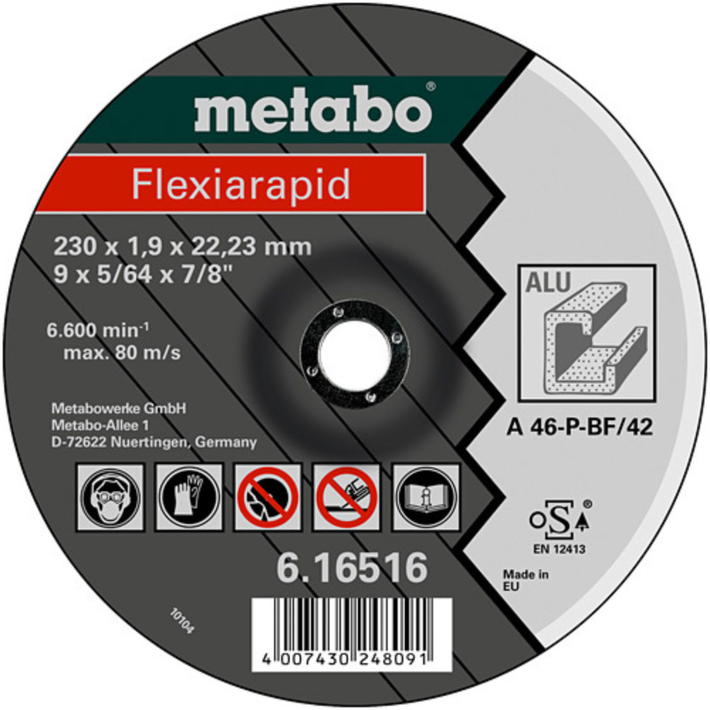 Metabo - Flexiarapid rezna ploča za metal Ø 230 mm - 616516000