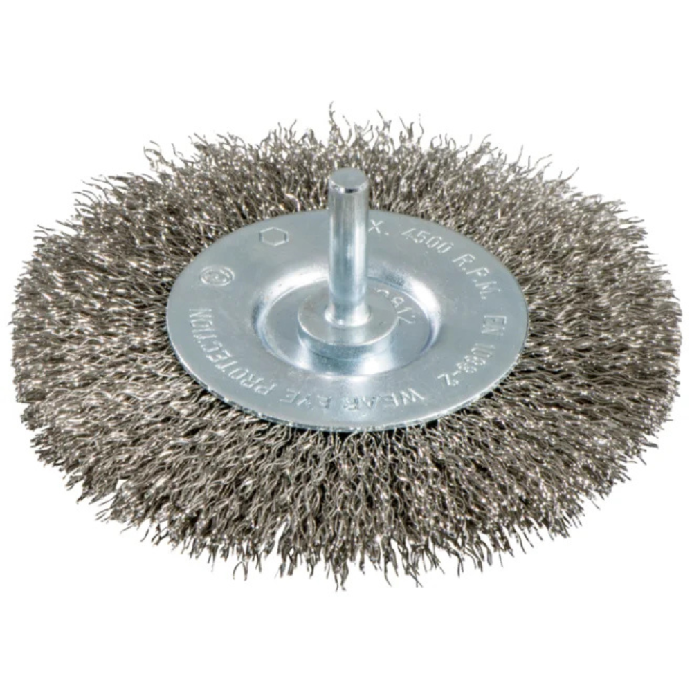Metabo - Okrugla žičana četka 75 × 0,3 mm / 6 mm, nerđajući čelik, valovita - 630550000