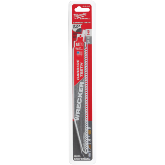 Milwaukee - Karbidna testerica za povratnu testeru Sawzall za više materijala WRECKER 230 mm 6-Tpi (5 kom) - 48475542