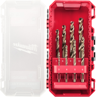 Milwaukee - Set kobaltnih burgija za metal RED COBALT u PACKOUT kompatibilnoj kutiji (8 delova) - 4932499256