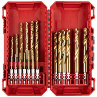 Milwaukee - Brušene titanijumske burgije za metal ShockWave Impact Duty HSS set od 19 komada - 4932493866