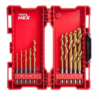 Milwaukee - Udarne burgije za metal 3-10mm sa hex prihvatom 1/4" set 10/1 - 4932493865