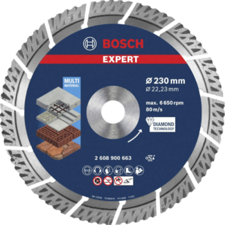 Bosch - EXPERT MultiMaterial dijamantska rezna ploča 230 x 22,23 x 2,4 x 15 mm - 2608900663