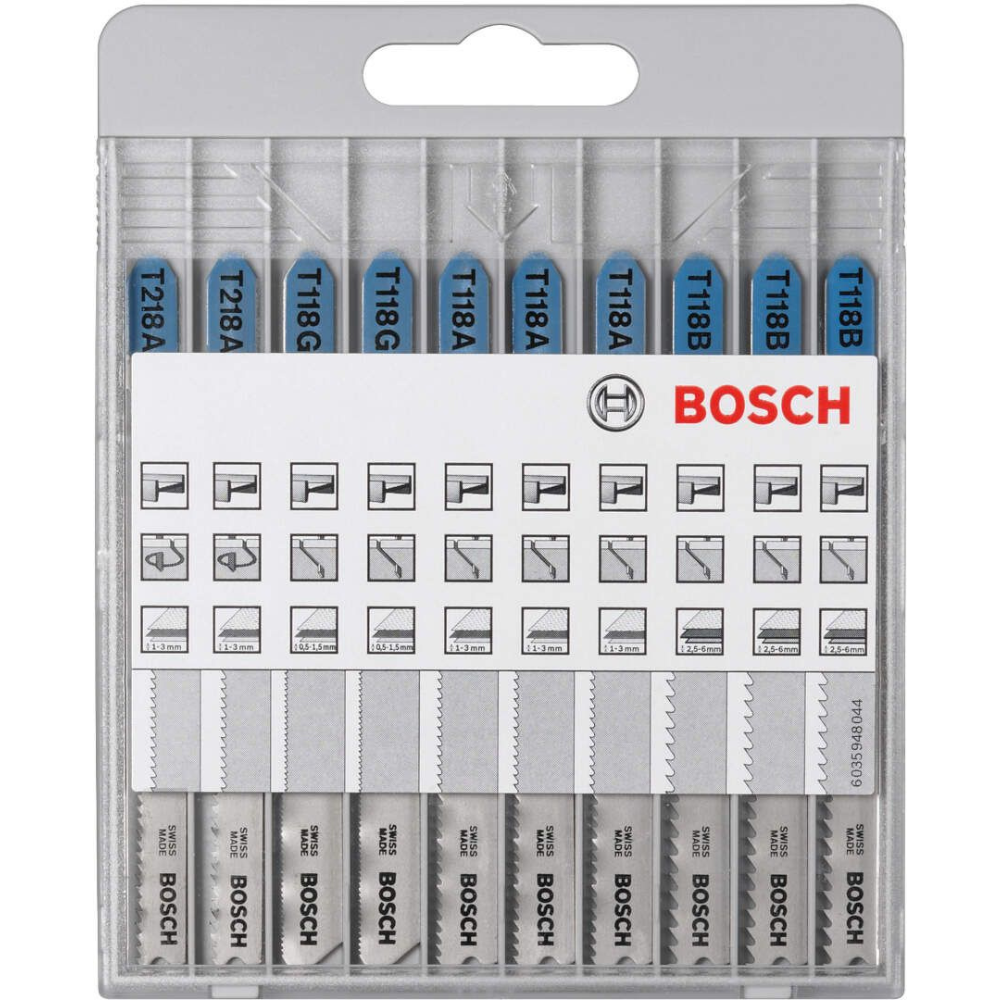 Bosch - 10-delni set listova ubodne testere Basic for Metal T 218 A (2x); T 118 G (2x); T 118 A (3x); T 118 B (3x) - 2607010631