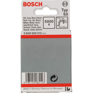 Bosch - Spajalica od tanke žice tip 53 11,4 x 0,74 x 12 mm - 2609200212